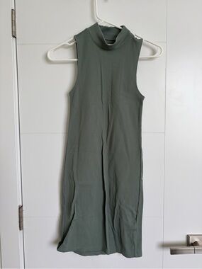 Abercrombie & Fitch Sleeveless Olive Jumpsuit